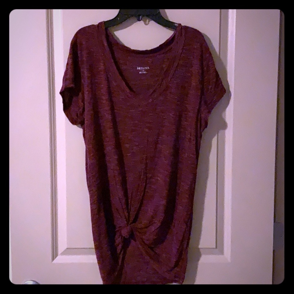 Merona wine color tee